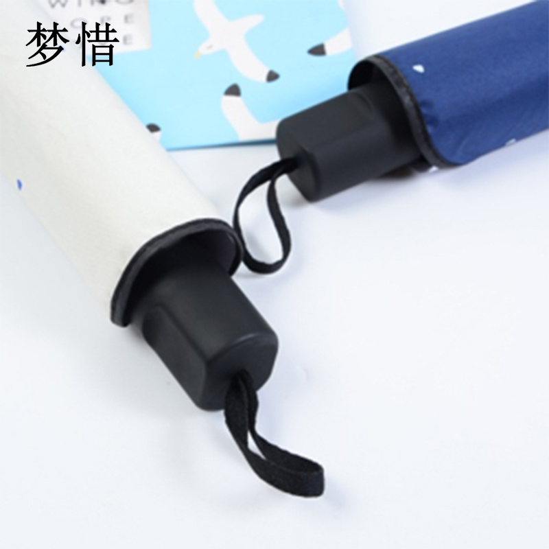梦惜 手动钢骨伞架 黑胶布 橡胶漆手柄 晴雨两用伞 YF-S2021018/把高清大图