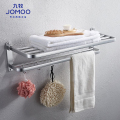 九牧（JOMOO）角阀厨房卫浴五金角阀毛巾架浴巾架卫生间置物架太空铝免打孔挂钩角篮浴室挂件套装936004-7Z-1