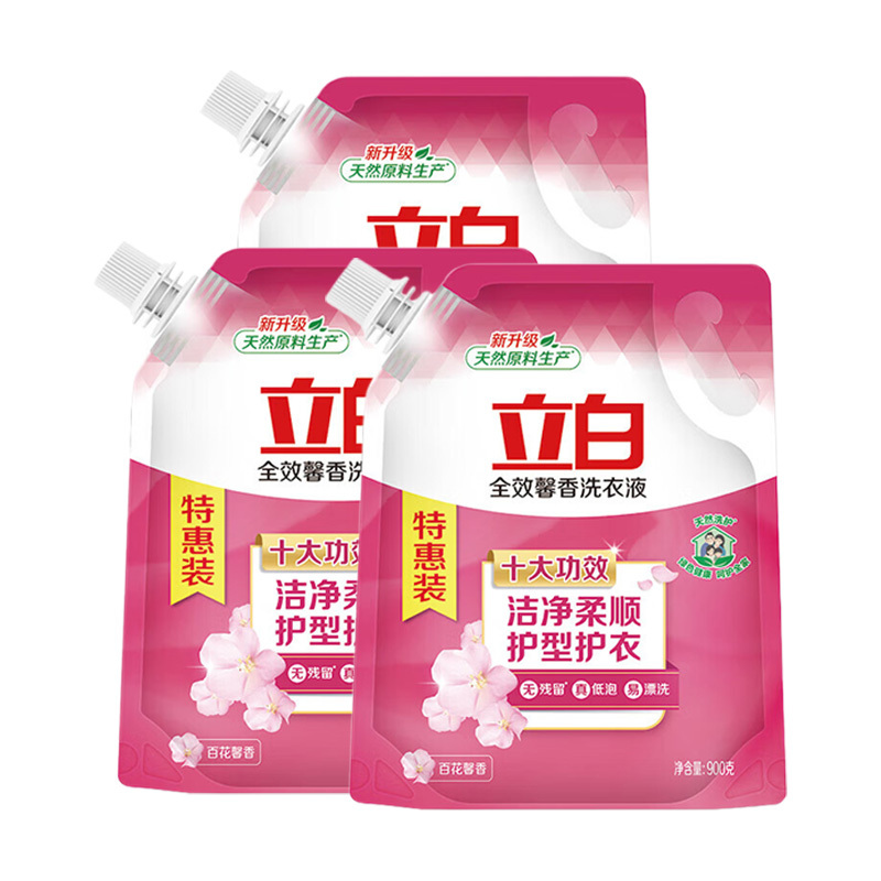 立白洗衣液900g*3袋高效清洁xyy_qxxx_900-3(包装随机)
