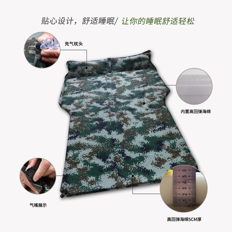 敬平车载充气床气垫床suv后备箱专用车内睡觉旅行床汽车床垫后排睡垫 舒适A款春亚纺橘灰色 平