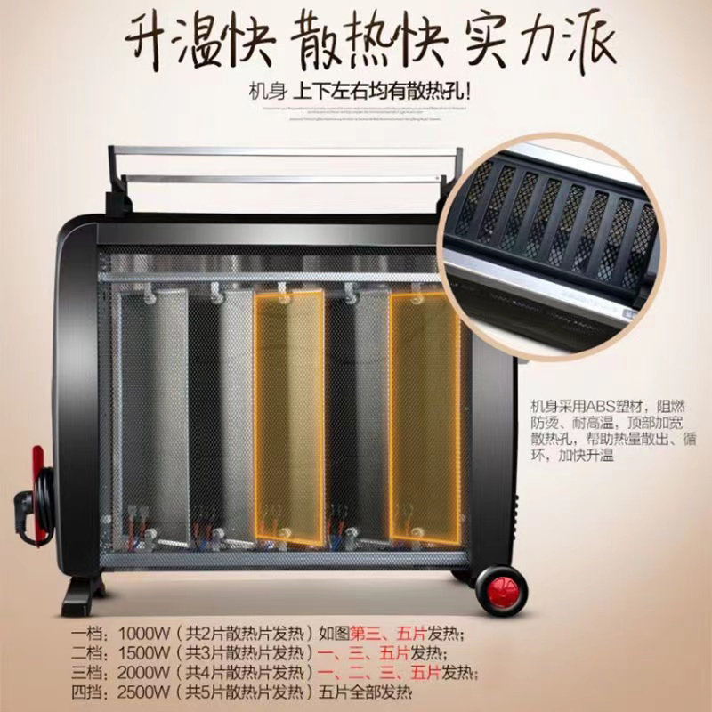 格力(GREE)电热膜 NDYC-25A-WG 取暖器家用取暖器 电暖气 电暖炉 恒温 快速干衣 安全防烫高清大图