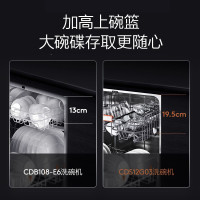 COLMO 15套大容量嵌入式洗碗机家用 刷碗机 双核变频电机 离子净杀菌 7天鲜存 全钢内胆CDS12G03
