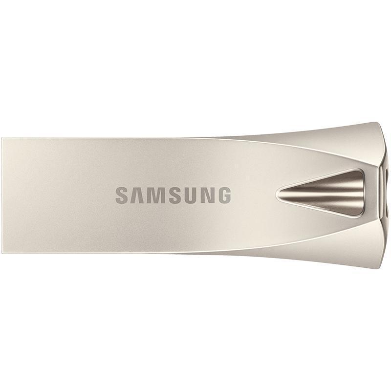 三星(SAMSUNG)32GB u盘usb3.1金属高速车载学生笔记本电脑U盘优盘 BAR升级版+ 香槟银