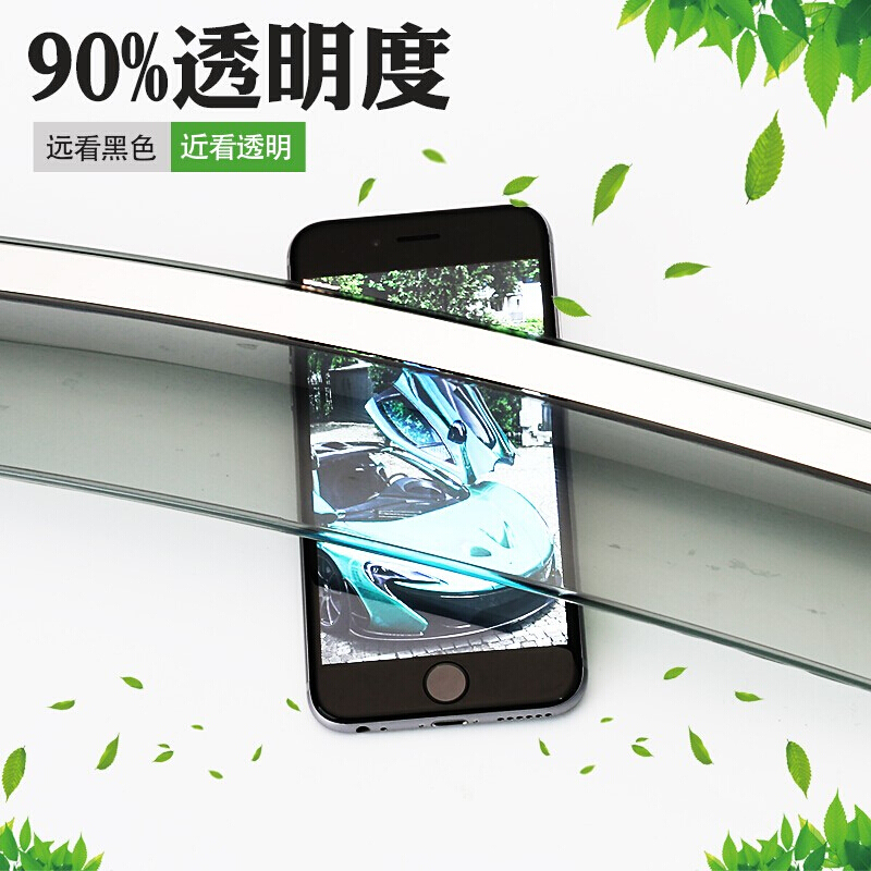 启辰D60晴雨挡车窗雨眉雨档汽车改装启辰d60专用装饰配件遮雨档板 启辰D60专用(3D亮条晴雨挡)原装加厚