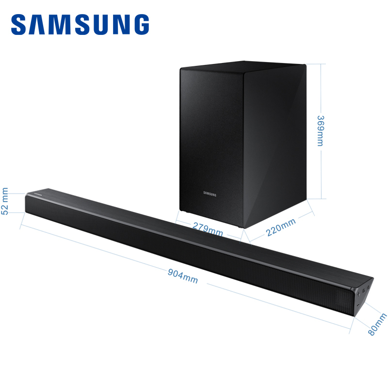 三星(SAMSUNG)HW-N450/XZ Soundbar 无线回音壁系统 蓝牙音响 家庭影院电视音响