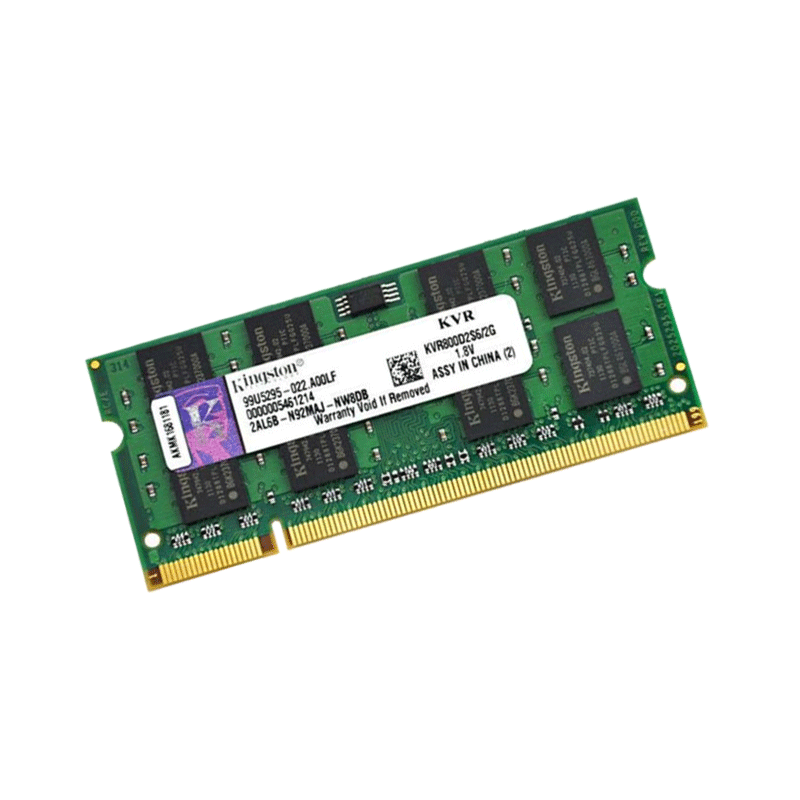 金士顿(kingston)2G DDR2 800 笔记本内存条 KVR800D2S6/2G PC2-6400S