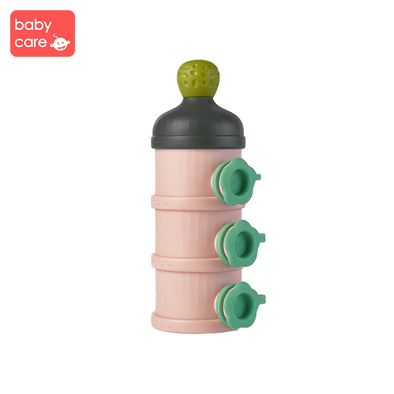 babycare奶粉盒 婴儿便携外出装奶粉罐 大容量储存盒宝宝奶粉 樱粉1680