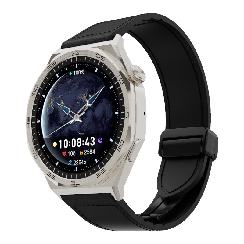 联想(Lenovo)智能手表WatchS101高清大屏70+运动模式蓝牙通话心率健康监测防水超长续航 风暴灰高清大图