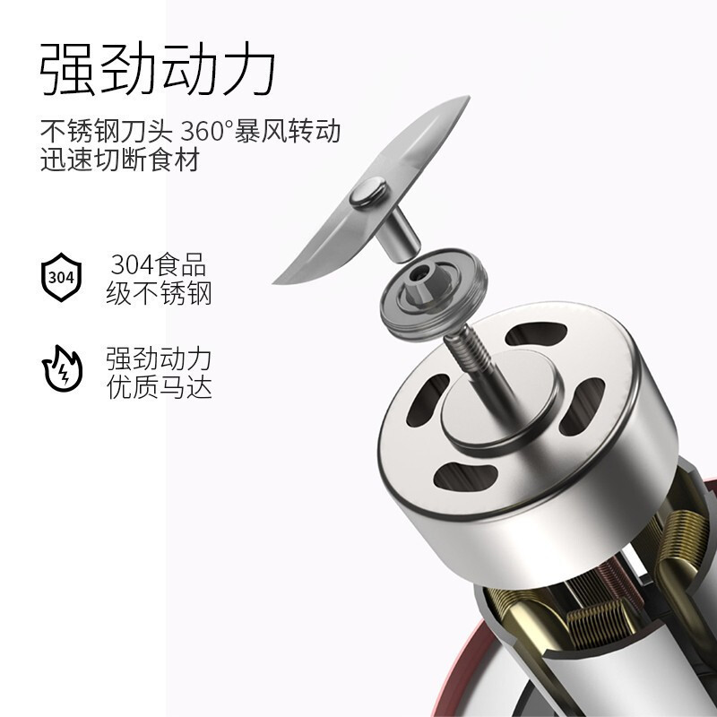 龙的(longde) LD-GZ50A(粉/白) 榨汁机(Z)