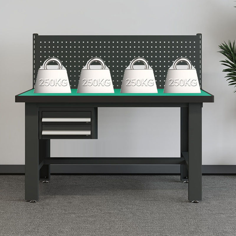 鑫金虎 防静电工作台车间流水线操作台工厂维修检验桌重型钳工台吊二抽+单挂板1.2m高清大图