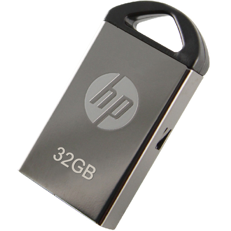 惠普(HP)32GB USB2.0 U盘 v221w 气质金属银色优盘