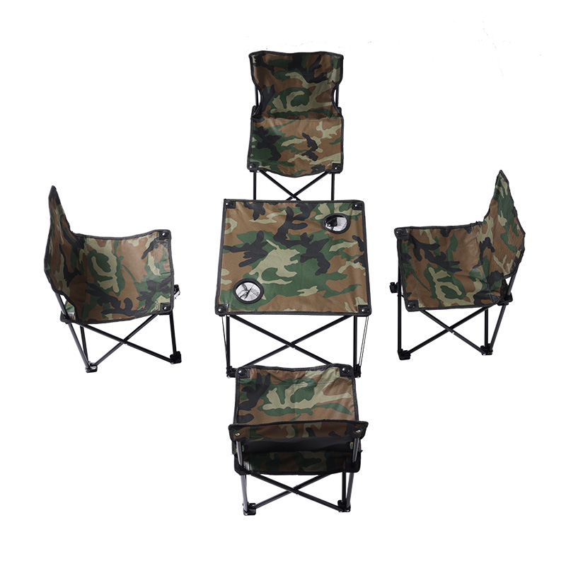 狼行者 LXZ-6003-1 户外折叠桌椅便携桌椅五件套