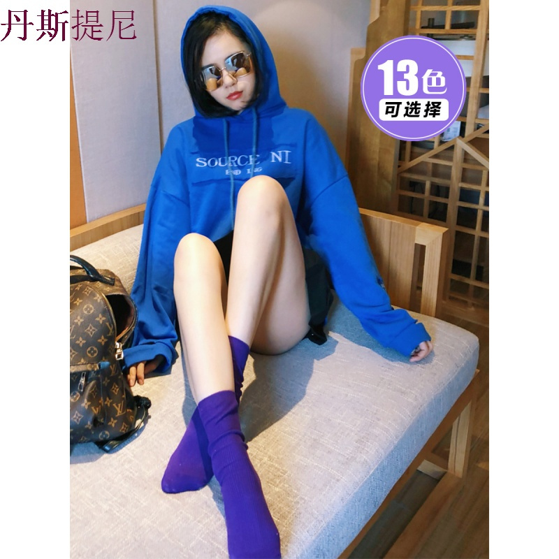 袜子女纯棉长中筒袜韩版学院风日系韩国春秋百搭夏季薄款潮