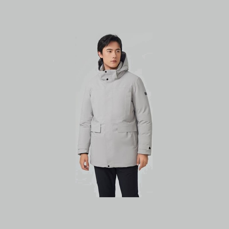 思凯乐男防水羽绒服 F6704788 男款 砾石灰\黑 S-4XL