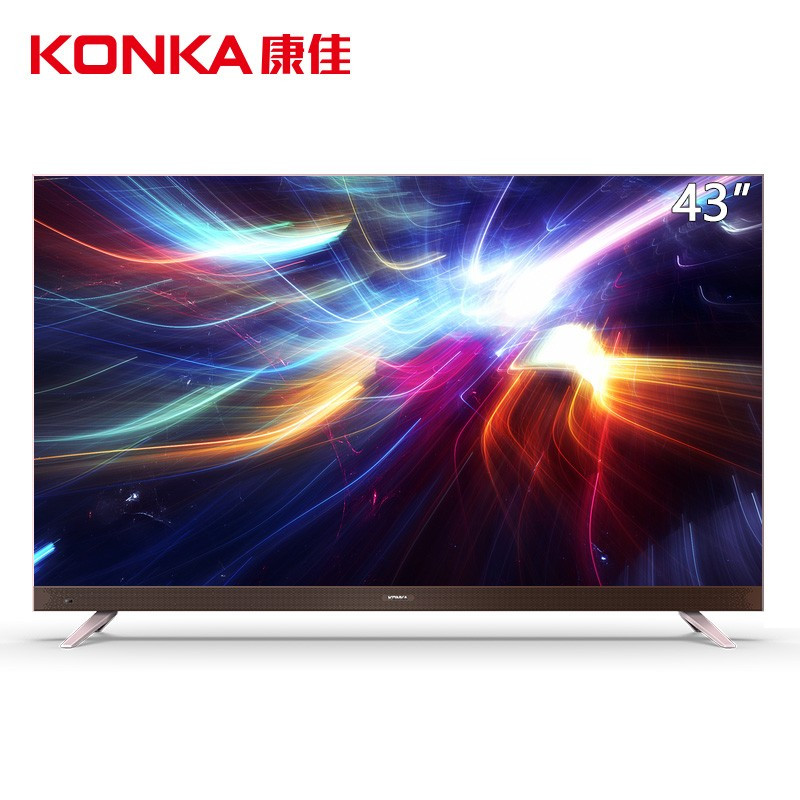 康佳(KONKA)43英寸 LED43G300E 4K全面屏超高清智能电视黑色高清大图