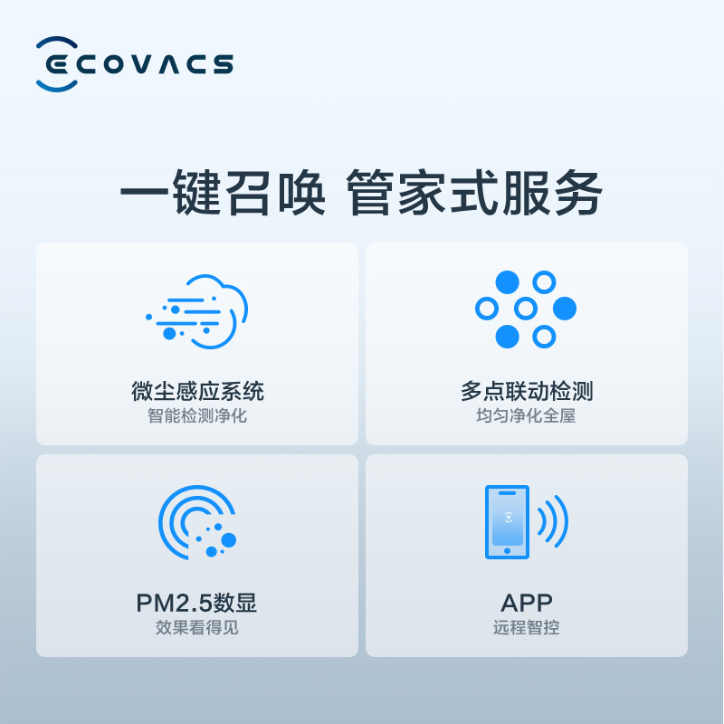 科沃斯(ECOVACS) 空气净化检测仪Aaron-AT80适配空气净化器