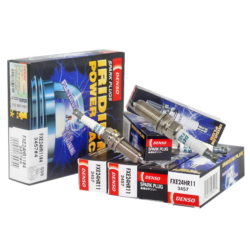 电装(DENSO)FXE24HR11双针铱铂金火花塞适用于锐腾Q50QX70/G35G37M35/GT-R