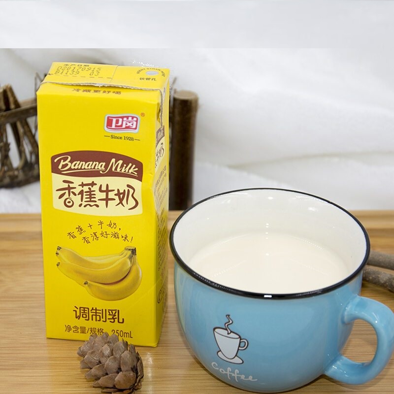 卫岗 香蕉牛奶饮品 250ml*12盒/礼盒装 水果风味奶