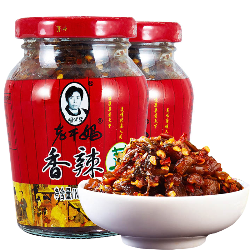 6瓶装老干妈香辣菜188g瓶装泡菜清粥下饭菜咸菜榨菜佐餐酱菜