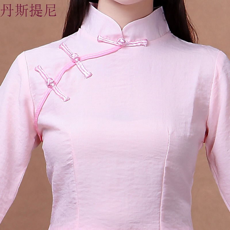 2018新款古装伴娘服中式婚礼中国风礼服旗袍姐妹团复古长款演出夏
