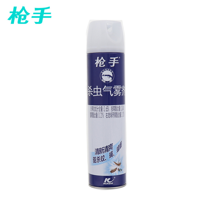 枪手 杀虫气雾剂(清新清爽) 600毫升*24瓶 箱