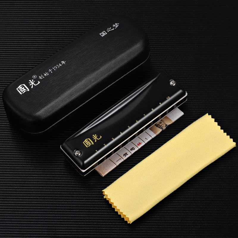 国光正品布鲁斯蓝调口琴10孔c调初学者学生男女入门专业演奏级