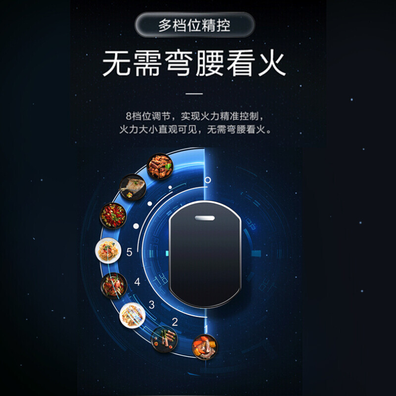 [变频薄款]老板(ROBAM)烟灶套餐两件套23立方侧吸触控式近吸式油烟机+5.2kW灶具厨电套装22X5S+57B5X