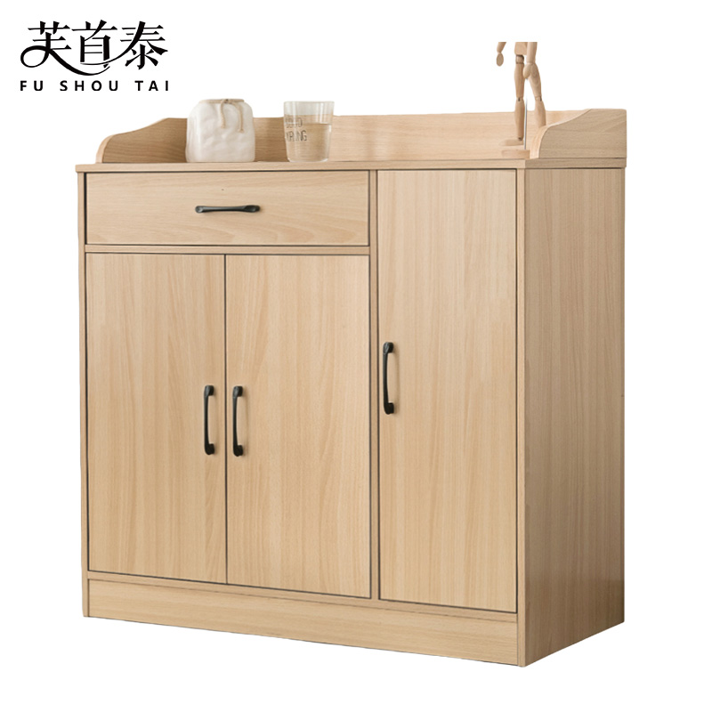 芙首泰木质茶水柜90*40*90cm台高清大图