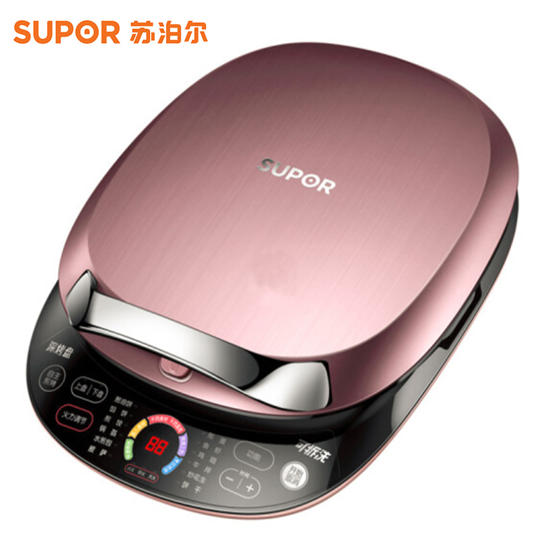 苏泊尔(SUPOR) JC32R61-150 煎烤机 双面加热烙饼锅煎烤烙饼锅匀脆深烤盘上下盘可拆卸