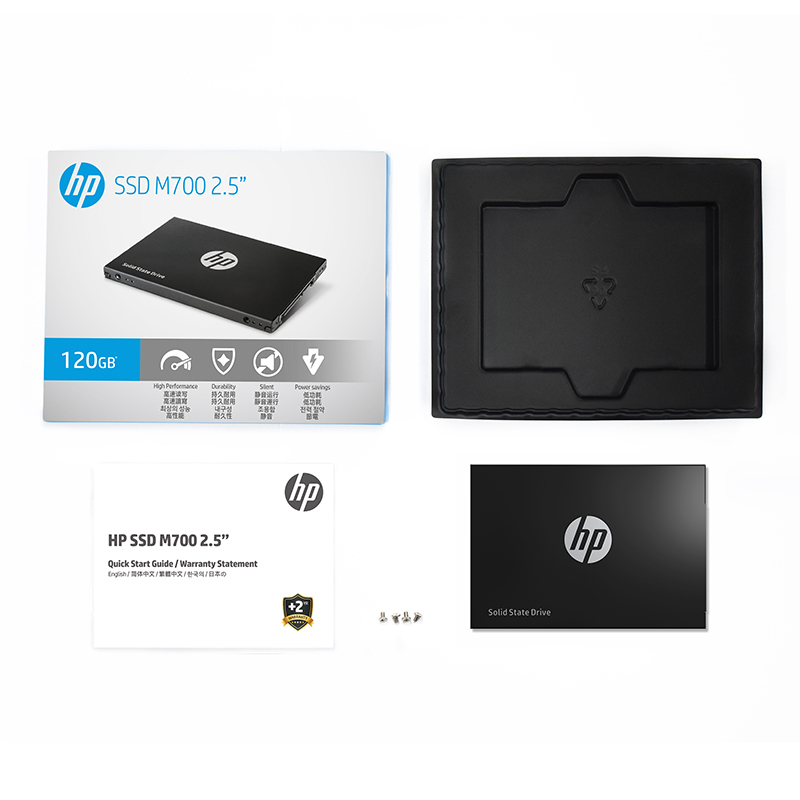 惠普(HP) M700系列 120G SATA接口 台式组装机笔记本电脑SSD固态硬盘