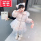 可莉允女童洛丽塔棉服2022新款儿童生日礼服加厚外套秋冬棉袄小女孩棉衣