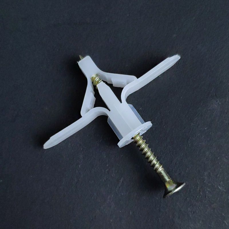 飞机胀管石膏板膨胀管塑料涨栓蝴蝶型膨胀螺丝钉胶塞胀塞自攻螺丝蝴蝶