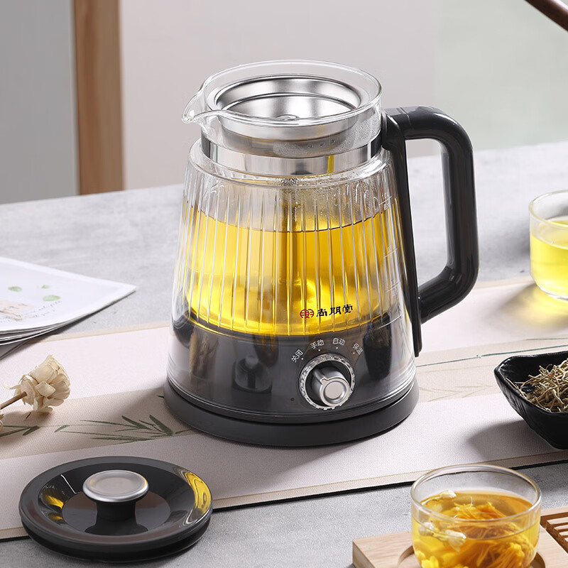 尚朋堂煮茶器办公室双层防烫小型喷淋式烧水养生壶 SPT-ZC1060-H363 余墨高清大图