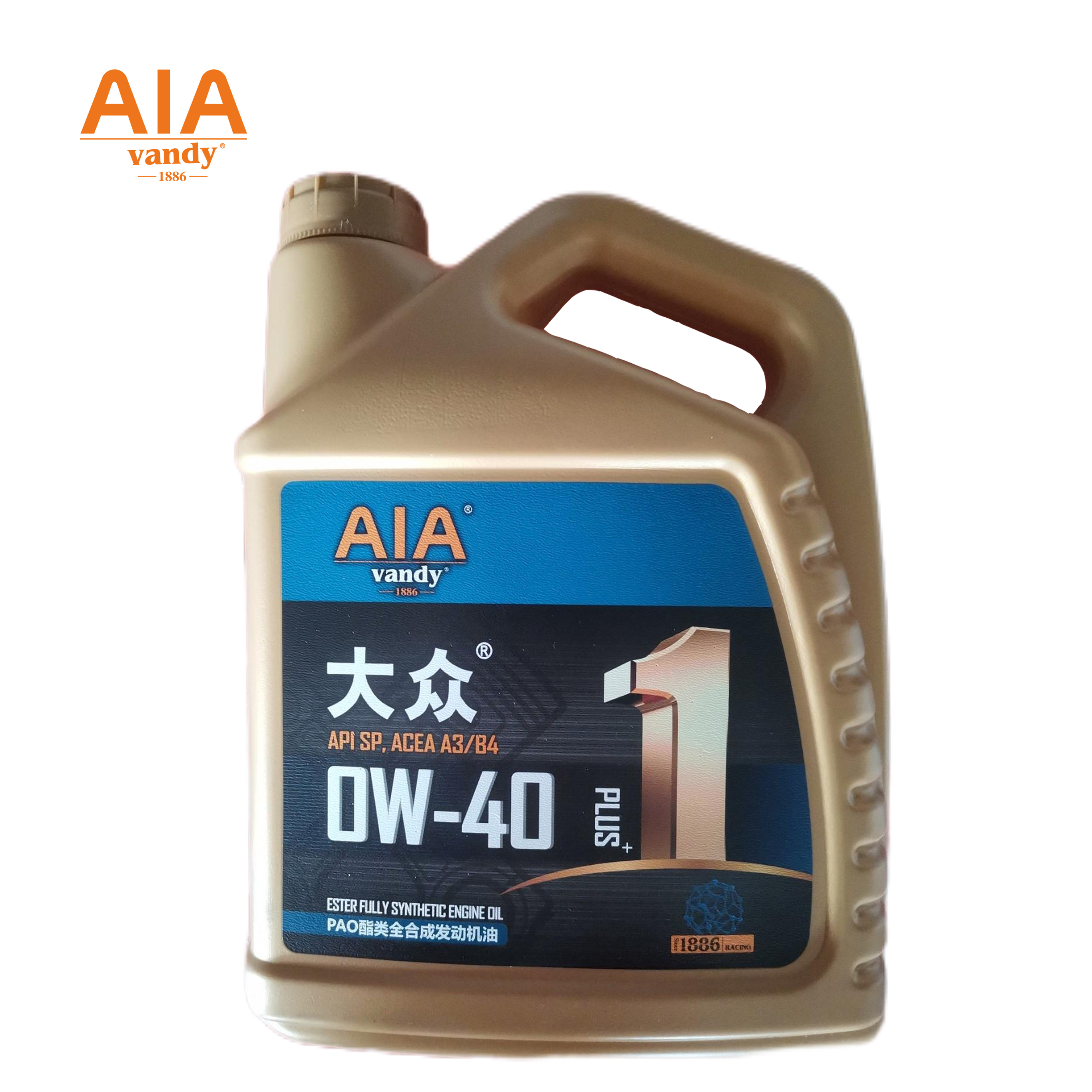 AIA PAO酯类全合成发动机油 SP+PLUS 0W/40 4L/桶