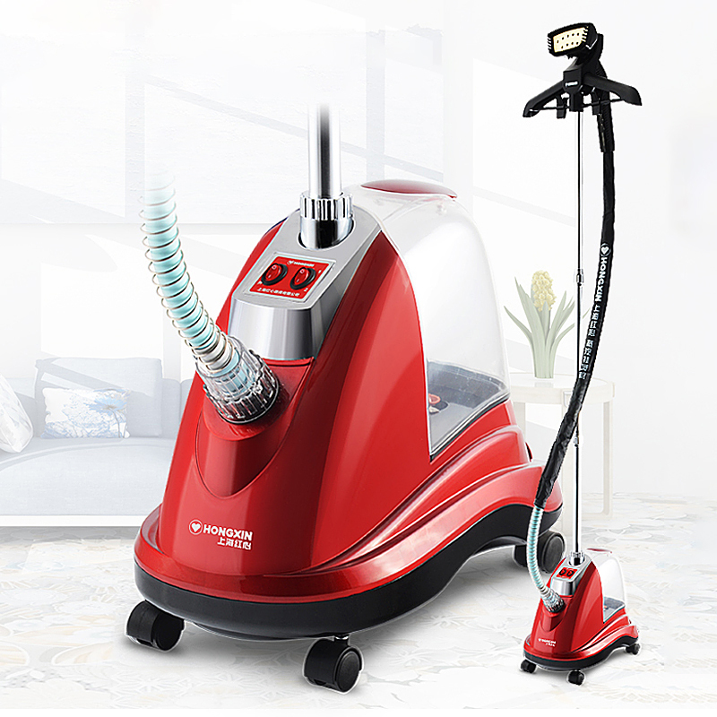 上海红心豪华型挂烫机RH2719额定功率1800W3.0L大容量蒸汽大功率商用立式消毒熨烫机家用铜锅炉家用手持挂式熨斗