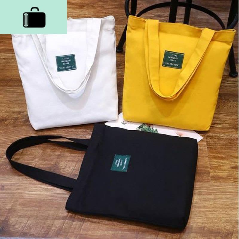 手提包男帆布学生简约手拎布袋包女帆布文艺学生韩版NEW LAKE图片