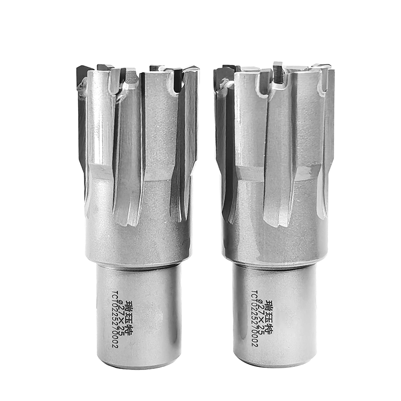 Φ27x25合金钢钻头空心钻头钻头不锈钢打孔金属合金磁力钻取芯钻头厚钢板打孔开孔器高清大图