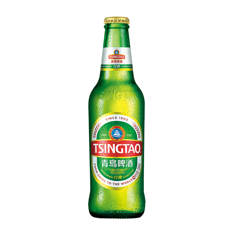 青岛啤酒(tsingtao)经典11度330ml*24瓶 整箱装