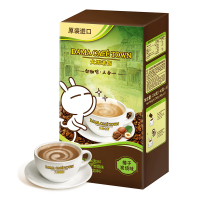 大马老街3合1榛子炭烧味即溶白咖啡(固体饮料)兔斯基版180g 进口速溶咖啡