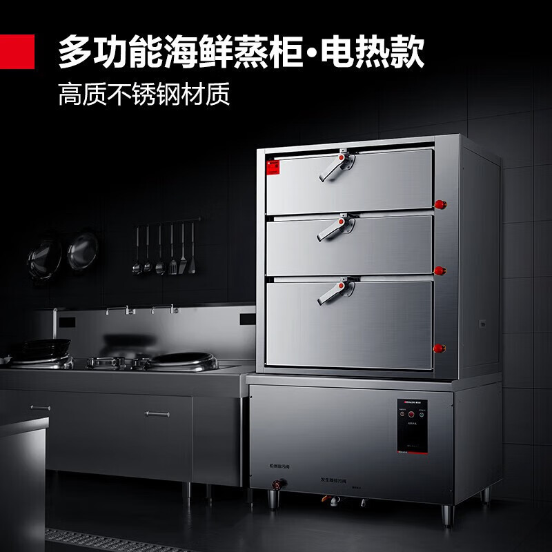 德玛仕(DEMASHI) DMS-DZG24-4 商用蒸饭柜 24kw 201不锈钢 380V(含安装)
