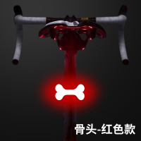 自行车尾灯公路车山地车充电警示骑行装备闪电客单车夜骑灯高亮创意尾灯