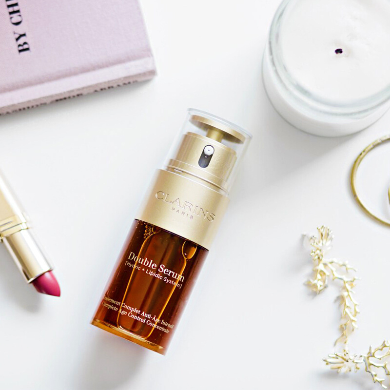 娇韵诗 CLARINS 双萃焕活修护精华露30ML保湿补水 易吸收不油腻 抗初老 抗皱 熬夜精华