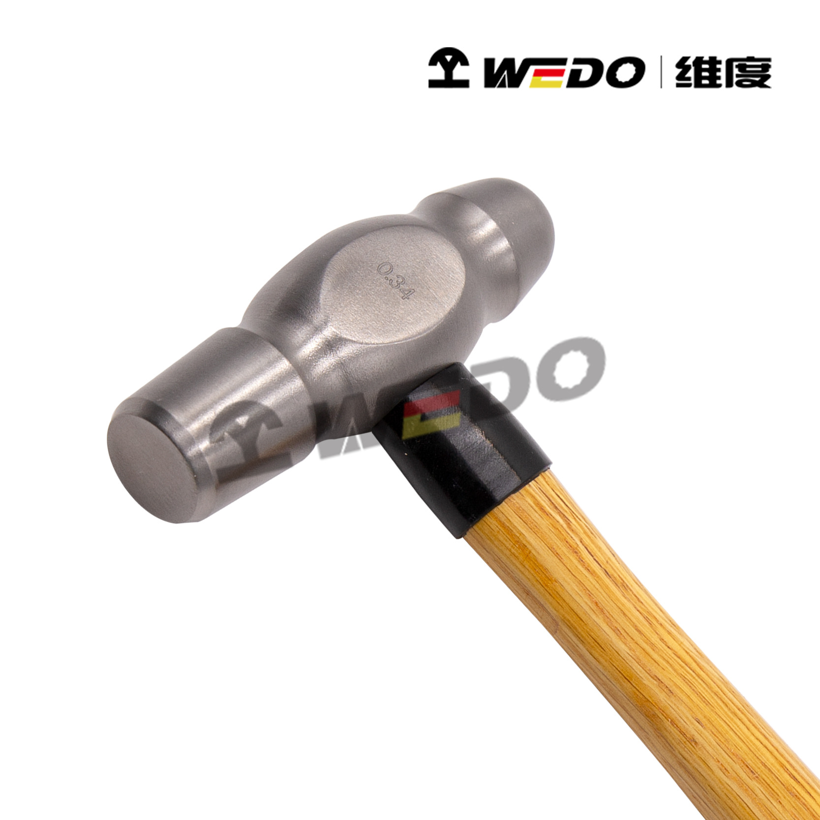 WEDO维度品牌 无磁工具 钛合金 钛合金圆头木柄锤 圆头锤 450g