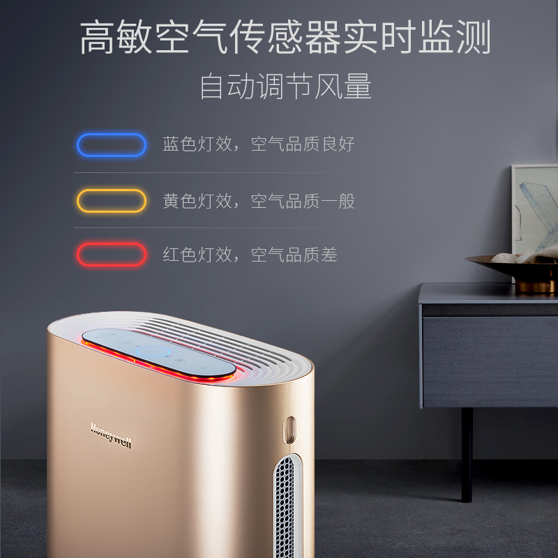 霍尼韦尔(Honeywell)空气净化器21-36㎡适用 CADR值305除甲醛除霾除异味KJ305F-PAC1101G