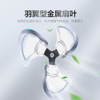 美的(Midea)壁扇18吋壁挂式牛角风扇挂墙挂扇家用宿舍食堂摇头 大风力电扇工业扇工程扇 FW45-20B