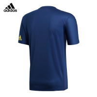 阿迪达斯 (adidas)2019新款宽松男女T恤运动休闲透气短袖 CW7061男款深蓝色(S-XXXL)
