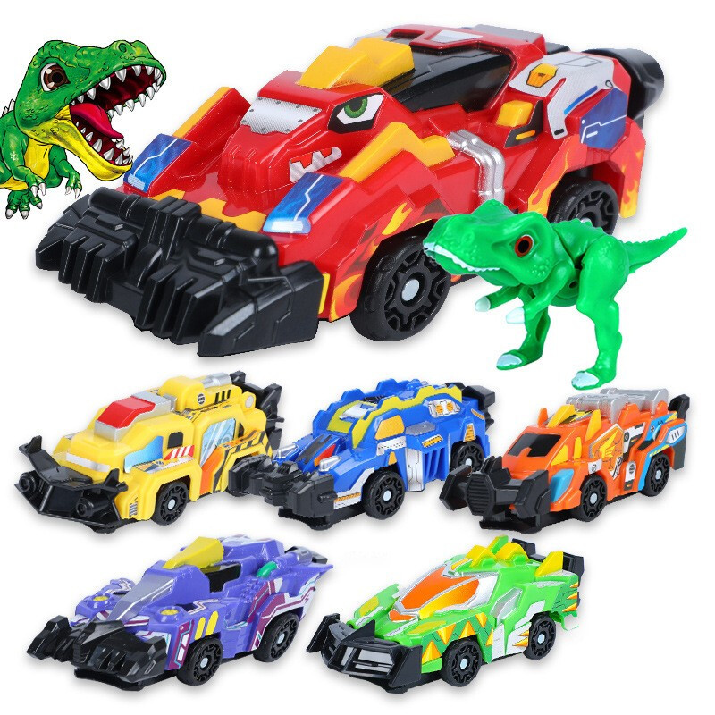 [发售]心奇暴龙战车新奇爆龙战车爆变恐龙霸王龙爆裂变形机甲3飞车4车