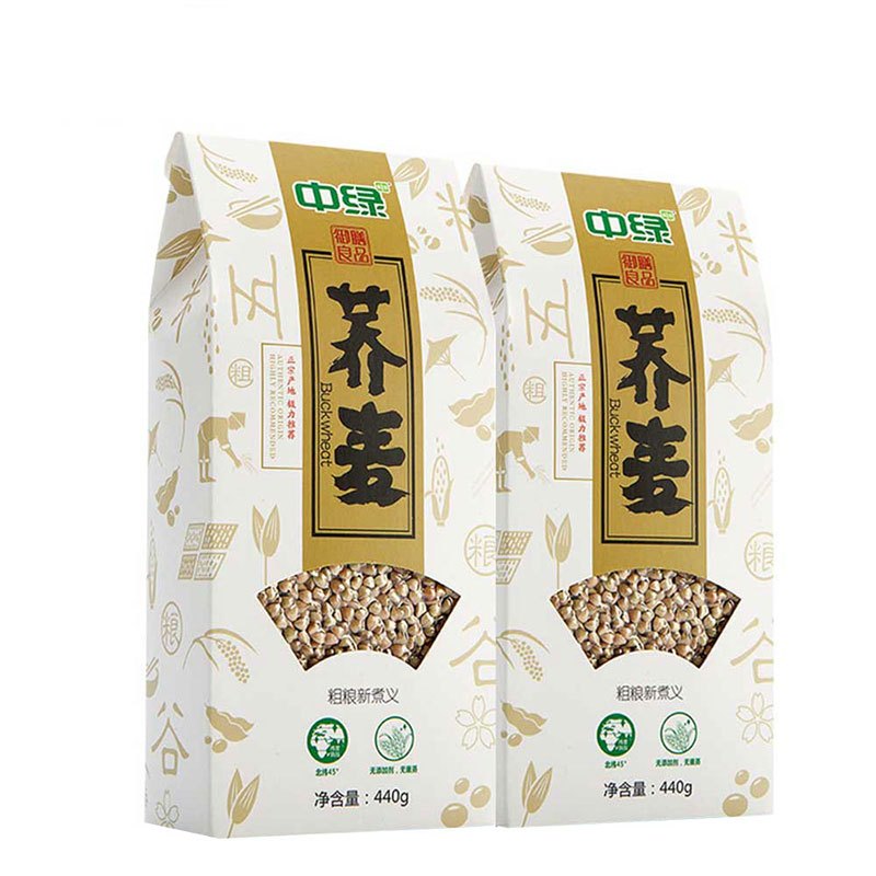 中绿东北五谷杂粮农家自产荞麦440g*2袋