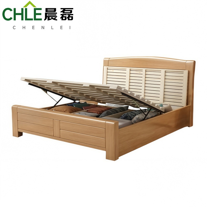 晨磊 实木床 200*120*49cm 张高清大图