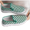 春夏新款方格韩版学生帆布鞋百搭平底一脚蹬布鞋懒人莎丞